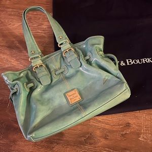 Dooney & Bourke teal shoulder bag